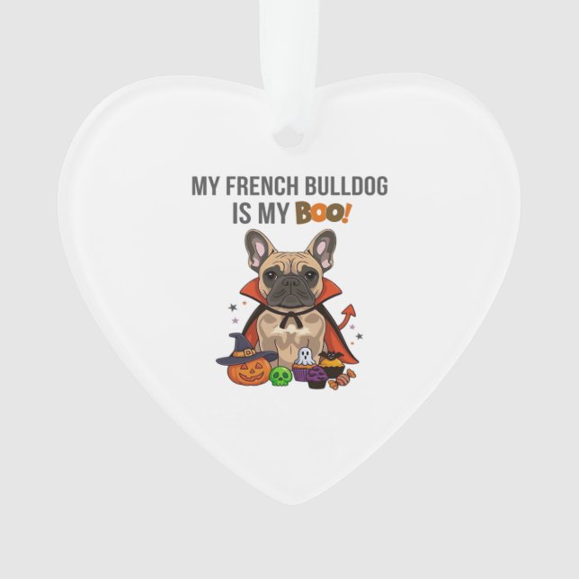 French Bulldog Halloween Costume  My French Bulldo Ornament (Front)