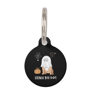 French Bulldog Halloween Cute Boo-Dog 2020 Tees Pet Tag
