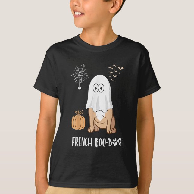 French Bulldog Halloween Cute Boo-Dog Gift T-Shirt (Front)