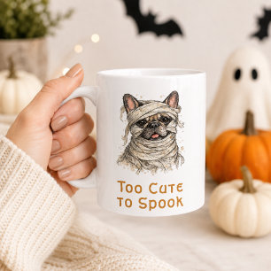 French Bulldog Halloween Cute Mummy Coffee Mug