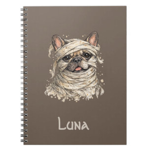 French Bulldog Halloween Cute Mummy Notebook