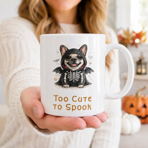 French Bulldog Halloween Cute Skeleton Coffee Mug
