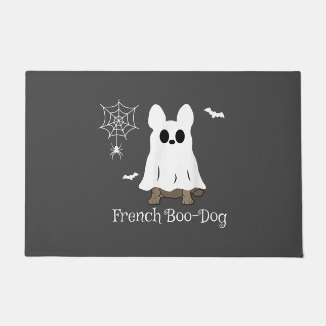 French Bulldog Halloween French Boo-Dog Dog Gift Doormat (Front)