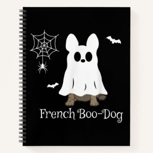 French Bulldog Halloween French Boo-Dog Dog Gift Notebook
