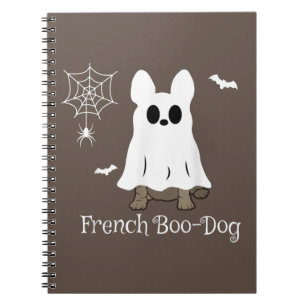 French Bulldog Halloween French Boo-Dog Dog Gift Notebook
