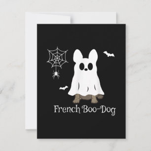 French Bulldog Halloween French Boo-Dog Dog Gift Thank You Card