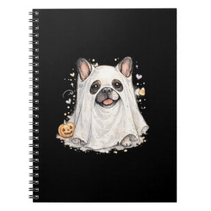 French Bulldog Halloween Girl Cute Ghost Notebook
