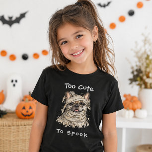 French Bulldog Halloween Girl Cute Mummy T-Shirt