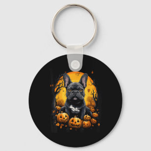 French Bulldog Halloween Key Ring