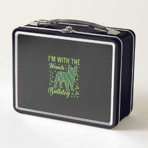 French Bulldog Halloween Macaron Eiffel Tower_1 Metal Lunch Box