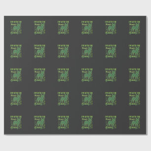 French Bulldog Halloween Macaron Eiffel Tower_1 Wrapping Paper