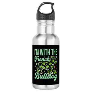 French Bulldog Halloween Pumpkin Pattern Design 532 Ml Water Bottle