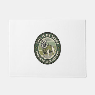 French Bulldog Halloween Scary Costume Doormat