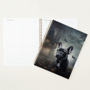 French Bulldog Halloween Scary Planner