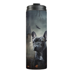French Bulldog Halloween Scary Thermal Tumbler