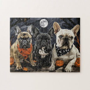 French Bulldog Halloween Spooky Jigsaw Puzzle