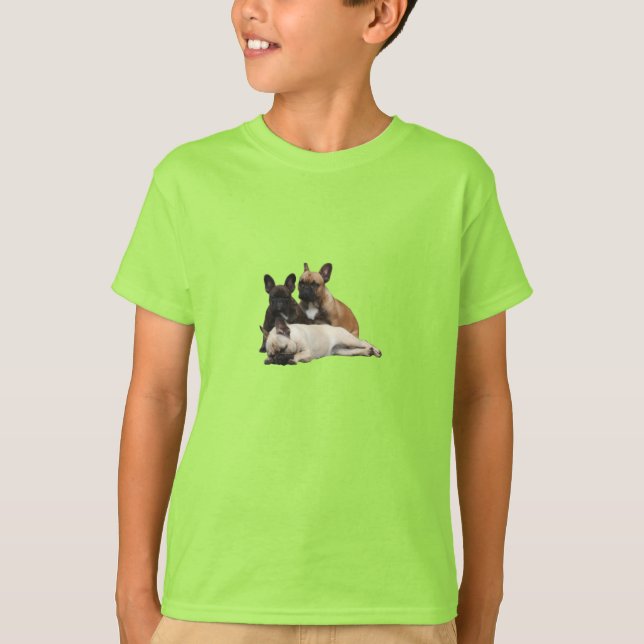 French Bulldog Happiness French Bulldog T-Shirt (Front)