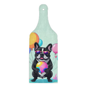 French Bulldog Happy Day Französische Bulldogge Cutting Board