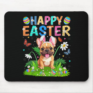 French Bulldog Happy Easter Egg Hunt Bunny Ear Eas Mouse Mat