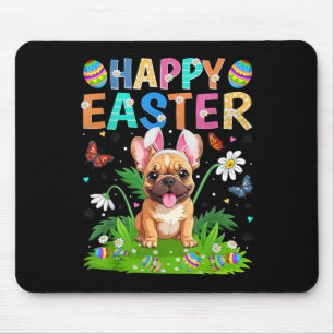 French Bulldog Happy Easter Egg Hunt Bunny Ear Eas Mouse Mat
