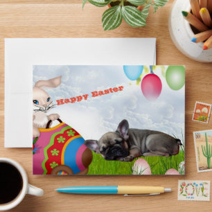 French Bulldog Happy Easter French Bulldog Envelope
