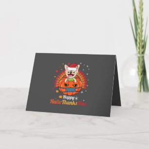 French Bulldog Happy HalloThanksMas 2020 Cute Dog Holiday Card