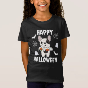 French Bulldog Happy Halloween Dog Costume T-Shirt
