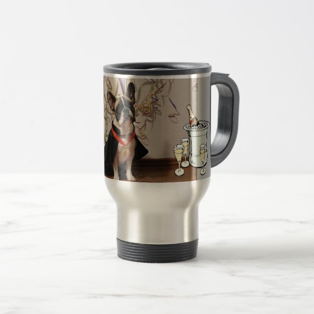 French Bulldog Happy New Year mug (Front Right)