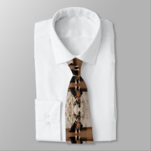 French Bulldog Happy New Year Tie