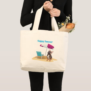  French bulldog happy summer carrying bag