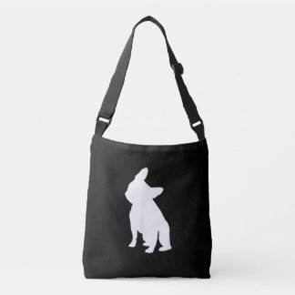French Bulldog Head Tilt Apparel, Frenchie Head Crossbody Bag