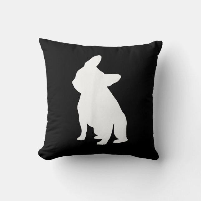 French Bulldog Head Tilt Apparel, Frenchie Head Cushion (Front)