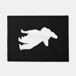 French Bulldog Head Tilt Apparel, Frenchie Head Doormat