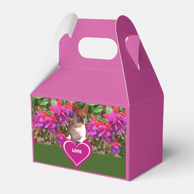 French Bulldog Heart French Bulldog Mother Favour Box (Back Side)