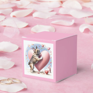 French Bulldog Heart Skip French Bulldog Favour Box