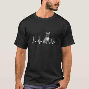 French Bulldog Heartbeat Dog T-Shirt