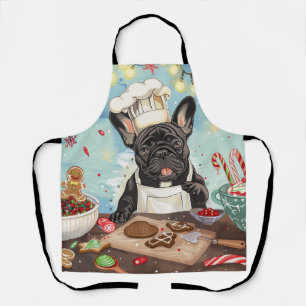 French Bulldog Holiday Baking: Festive Christmas Apron
