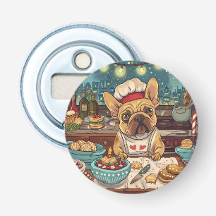 French Bulldog Holiday Baking: Festive Christmas Bottle Opener