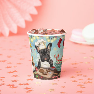French Bulldog Holiday Baking: Festive Christmas Paper Cups