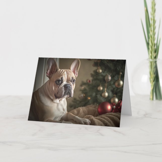 French Bulldog Holiday Card (Front)