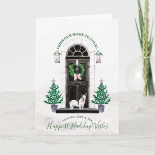French Bulldog Holiday Christmas Card Frenchie
