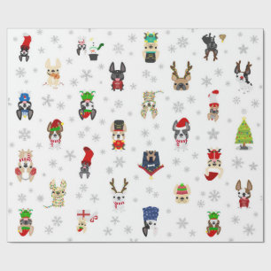 French Bulldog Holiday Christmas Wrapping Paper
