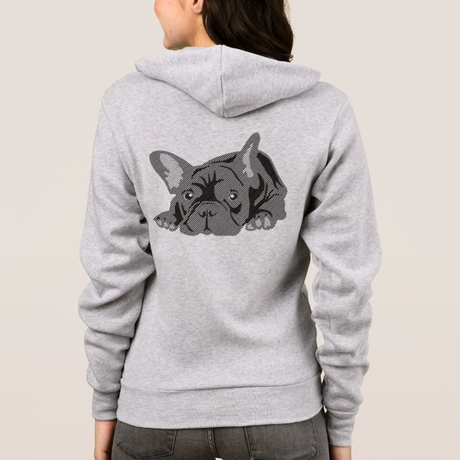 French Bulldog Hoodie (Back)