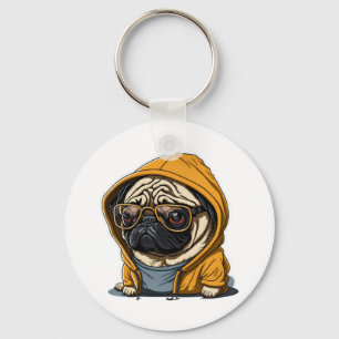French Bulldog Hoodie Print! Essential T-Shirt Key Ring