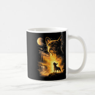 French Bulldog Howling To The Moon Meme 90s Animal Coffee Mug