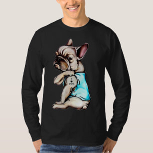French Bulldog I Love Mum Tattoo Bulldog Mum T-Shirt
