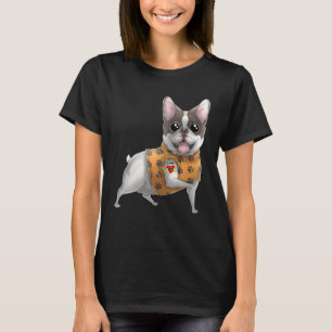 French Bulldog I Love Mum Tattoo Dog Mother's Day T-Shirt
