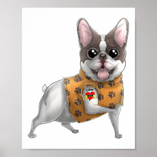 French Bulldog I Love Mum Tattoo Dog Shirt Mothers Poster