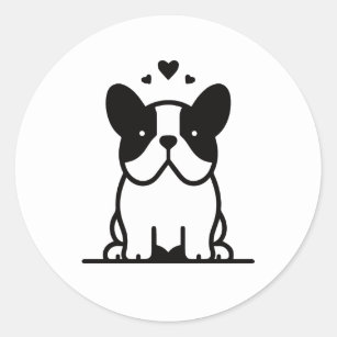 French bulldog icon stickers