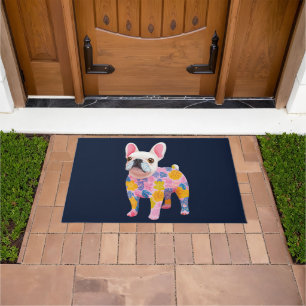 French Bulldog Illustration colourful  Doormat